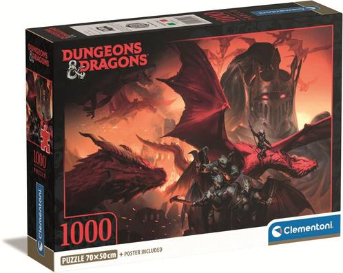 Dungeons & Dragons - Red Dragon Puzzel (1000 stukjes) |, Hobby en Vrije tijd, Denksport en Puzzels, Nieuw, Verzenden