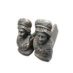 Set gietijzeren haardblokken met lady afbeelding,, Huis en Inrichting, Haarden, Ophalen of Verzenden, Nieuw