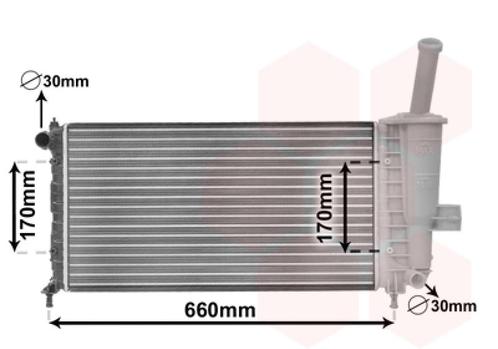 RADIATOR VOOR FIAT PUNTO II 1999-2002 46745043, Auto-onderdelen, Airco en Verwarming, Nieuw, Ophalen of Verzenden