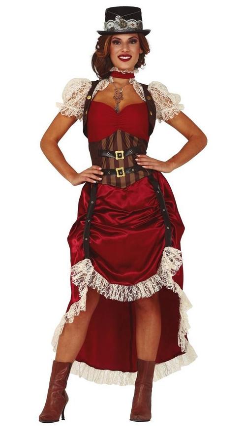 Steampunk Jurk Eliza Dames, Kleding | Dames, Carnavalskleding en Feestkleding, Nieuw, Ophalen of Verzenden