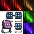 BeamZ StarColor72 LED flood light set (4 stuks), Tuin en Terras, Verzenden, Nieuw
