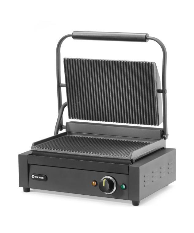 Contactgrill | Geribbeld | 2,2kW | (H)21,6x(B)43x(D)37,5cm, Zakelijke goederen, Horeca | Keukenapparatuur, Nieuw in verpakking