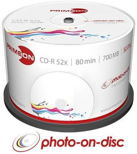 Primeon CD-R 700 MB Inkjet Printable 50 Stuks, Computers en Software, Beschrijfbare discs, Nieuw, Verzenden