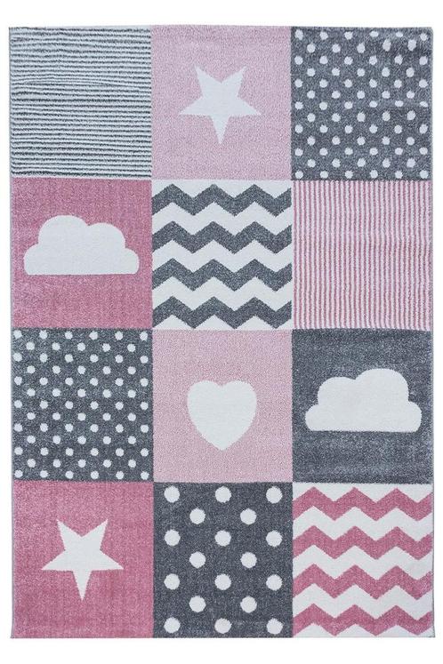 Kindervloerkleed | Kids | Patchwork | Roze | 140x200 cm, Huis en Inrichting, Stoffering | Tapijten en Kleden, Verzenden