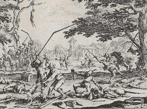 Jacques Callot (1592-1635) - La vendetta dei contadini, Antiek en Kunst, Antiek | Overige Antiek