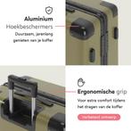 2dekans | ONYX Check-in Koffer 65L - TSA slot - Olive groen, Sieraden, Tassen en Uiterlijk, Koffers, Ophalen of Verzenden, Gebruikt