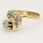Ring - 18 karaat Geel goud Diamant (Natuurlijk) - Diamant, Sieraden, Tassen en Uiterlijk, Ringen, Nieuw