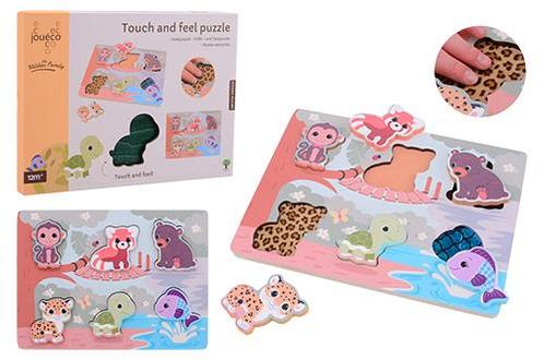 Jouéco houten puzzel The Wildies Fa van €8,99 voor €5,40, Kinderen en Baby's, Speelgoed | Overig, Ophalen of Verzenden