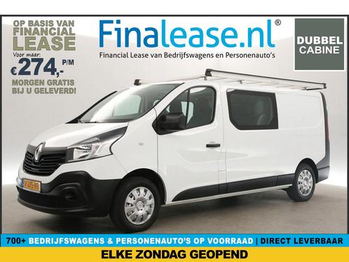 Renault Trafic 1.6 dCi T29 L2H1 DC 6 Pers Airco Trekh €274pm, Auto's, Bestelauto's, Lease, Handgeschakeld, Diesel, Renault, Wit
