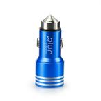 2-port USB autolader - 3,1A - BLAUW rond, Telecommunicatie, Autoladers, Ophalen of Verzenden, Nieuw