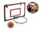 Mini basketbalbord 45 x 30 cm met ring Ø20 cm bal en net, Verzenden, Nieuw