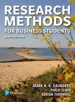 Research Methods for Business Students 9781292402727, Boeken, Zo goed als nieuw