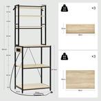 Keukenrek met 6 Planken en Stopcontact – Multifunctioneel, Huis en Inrichting, Kasten | Boekenkasten, Verzenden, Nieuw