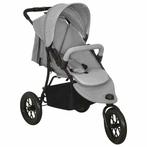 vidaXL Kinderwagen staal lichtgrijs, Kinderen en Baby's, Kinderwagens en Combinaties, Verzenden, Nieuw
