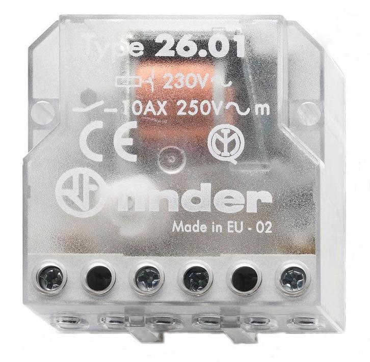 Finder 26 Bistabiel Relais - 26.01.8.230.0000, Doe-het-zelf en Verbouw, Elektra en Kabels, Overige typen, Nieuw, Verzenden
