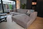 Loungebank Iris, stevig bank met brede chaise longe, Hout, Verzenden, Nieuw, Woonstijl cosy-modern