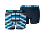 Puma - Boys Basic Boxer Printed Stripes 2P - 128, Kleding | Heren, Ondergoed