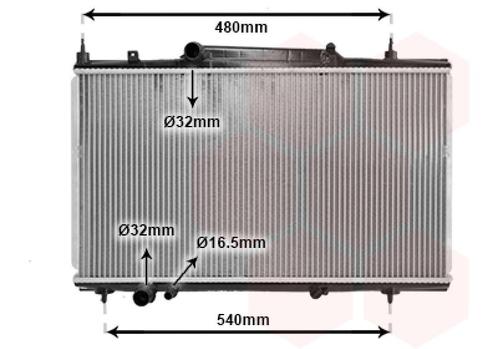 RADIATOR VOOR CITROEN C5 DC/DE 2001-2004 133081, Auto-onderdelen, Airco en Verwarming, Nieuw, Ophalen of Verzenden