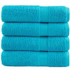 vidaXL Badhanddoeken SOLUND 4 st 600 g/m² 70x140 cm, Verzenden, Nieuw, Blauw