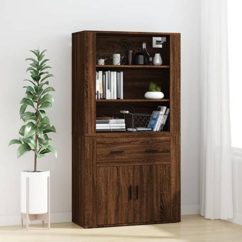 vidaXL buffetkast bewerkt hout bruin eikenkleur, Huis en Inrichting, Kasten | Buffetkasten, Nieuw, Overige houtsoorten, Verzenden