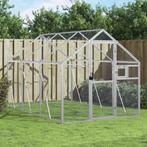 vidaXL Volière 1,79x3x1,85 m aluminium zilverkleurig, Verzenden, Nieuw