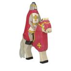 Rijdende ridder rood (zonder paard) 15 cm - Holztiger, Nieuw