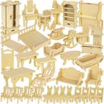 Kruzzel Houten Poppenmeubel Set - 34 Delige DIY Meubelset..., Ophalen of Verzenden, Nieuw