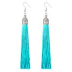 Fako Bijoux® - Oorbellen - Kwast Romania XL - Aqua, Sieraden, Tassen en Uiterlijk, Oorbellen, Verzenden, Nieuw