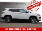 Compass 4xe 190 Plug-in Hybrid Electric Night Eagle, Auto's, Jeep, Automaat, Gebruikt, Leder en Stof, Wit