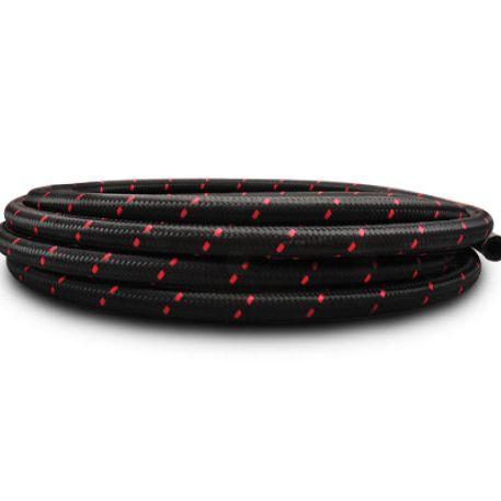 Vibrant -6 AN Two-Tone Black/Red Nylon Braided Flex Hose E85, Auto diversen, Tuning en Styling, Ophalen of Verzenden