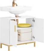 2dekans | SoBuy Badkamer Onderkast 60x30x59 cm – Wit –, Ophalen of Verzenden, Zo goed als nieuw