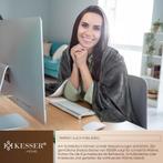 XL Fleece deken - Extra zacht - 150x200cm - Antraciet - KESS, Verzenden, Nieuw