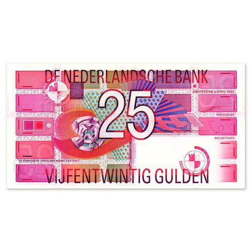 25 Gulden Roodborstje 1989 UNC, Postzegels en Munten, Bankbiljetten | Nederland, Verzenden