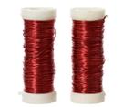 Rood draad op rol 2*30 meter 0.3mm metaaldraad set van 2, Ophalen of Verzenden, Nieuw