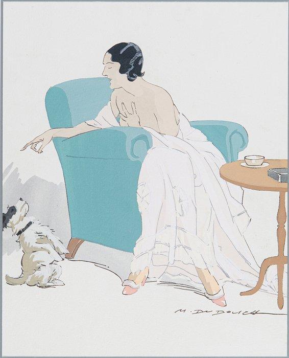 Marcello Dudovich (1878-1962) Afte - Figura di donna, Antiek en Kunst, Antiek | Overige Antiek