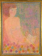 Lyne Seybel (1919-2009) - Nu aux fleurs, Antiek en Kunst