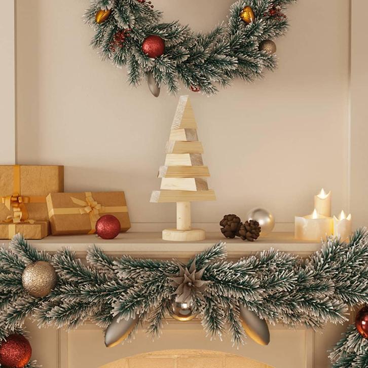 vidaXL Kerstdecoraties kerstboom 2 st 30 cm massief, Diversen, Kerst, Nieuw, Verzenden
