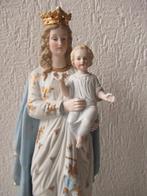 Beeld, Madonna met kind - 46 cm - Biscuit porselein - 1900, Antiek en Kunst