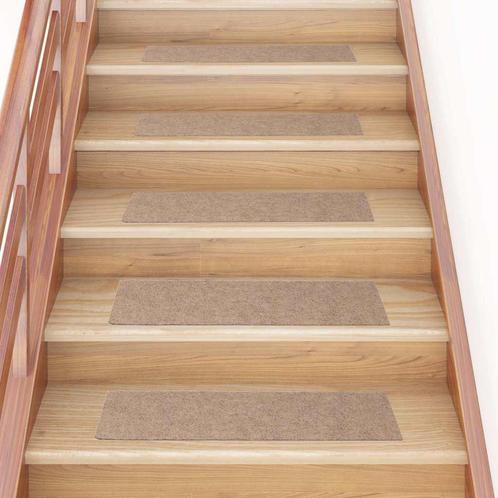 vidaXL Trapmatten zelfklevend 30 st 76x20 cm rechthoekig, Doe-het-zelf en Verbouw, Ladders en Trappen, Nieuw, Verzenden