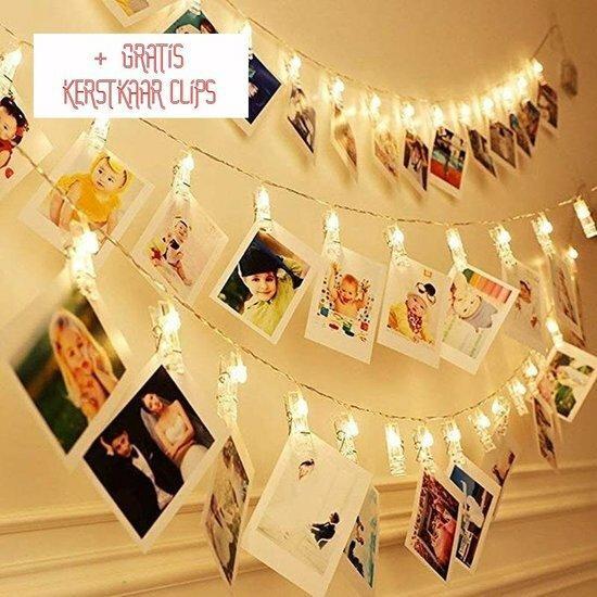 PN - Foto Knijpers - 40 LED - Afstandbedienng - Warm wit, Tuin en Terras, Overige Tuin en Terras, Verzenden