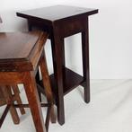 Plantentafel (3) - Eik - Bijzettafel / Piëdestal, Antiek en Kunst