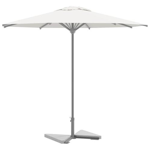vidaXL Parasolvoetplaten 2 st driehoekig 14 kg graniet grijs, Tuin en Terras, Parasols, Parasolvoet, Nieuw, Verzenden