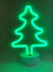 LED Neon Tafellamp Kerstboom, Op Batterijen en USB, 18x...