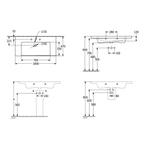 Wastafel Villeroy & Boch Subway 3.0 47x100x16.5 cm Wit, Ophalen of Verzenden, Nieuw