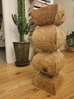 Totem - totem - sculptuur, Ligno totem - 58 cm - Eik - 2025