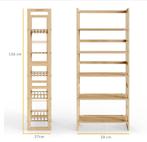 Badkamerrek Oland Bruin Hout 136x58x27cm (Interieur), Verzenden, Nieuw