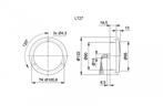 Jokon Knipper/ Rem/ Achterlicht LED 727 Rond Wit, Caravans en Kamperen, Nieuw