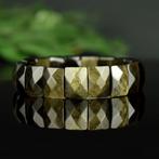 Obsidiaan Hoge kwaliteit armband - Iriserende gouden