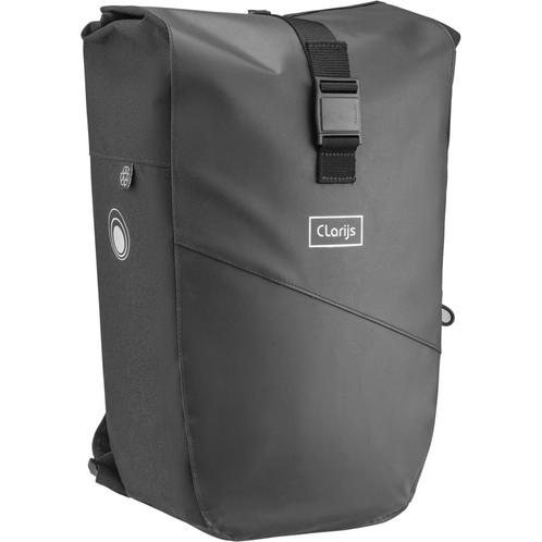 Clarijs rugtas variobag 24L zwart, Fietsen en Brommers, Fietsaccessoires | Fietstassen, Nieuw
