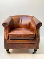 Fauteuil - Leder - Chesterfield oorfauteuil